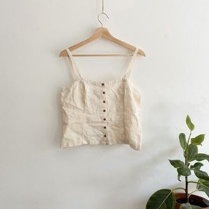Everlane Linen Picnic Top